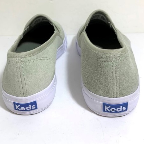 Keds Double Decker Perf Suede Mint Sage Green Sneakers Size 7.5 NWOT Dreamfoam - Picture 5 of 8